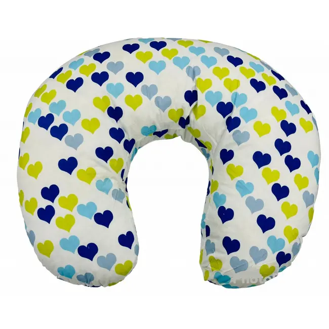 Perna pentru alaptat 2 in 1 Nursing Pillow Hearts, BabyJem (Culoare: Roz) JEMbj_082-16