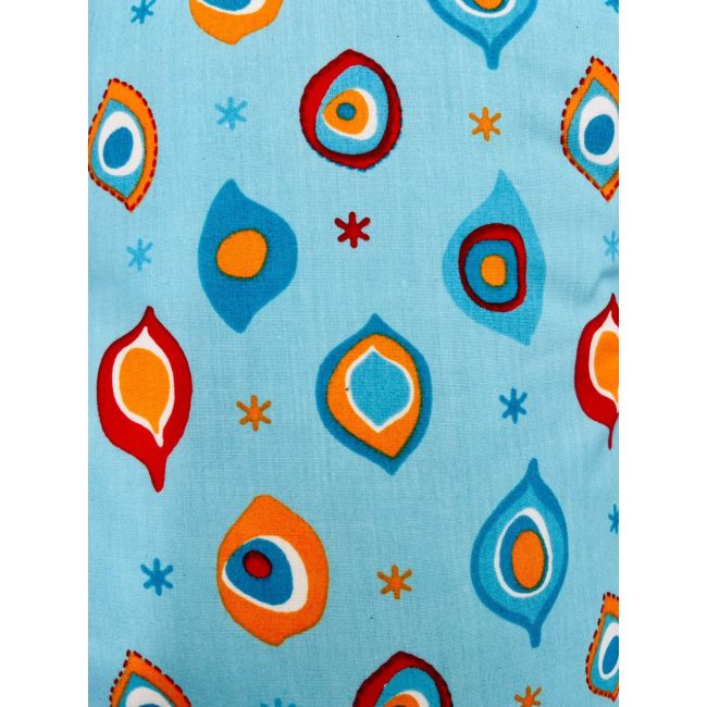 Perna pentru alaptat 2 in 1 Nursing Pillow Paun, BabyJem (Culoare: Albastru) JEMbj_0827