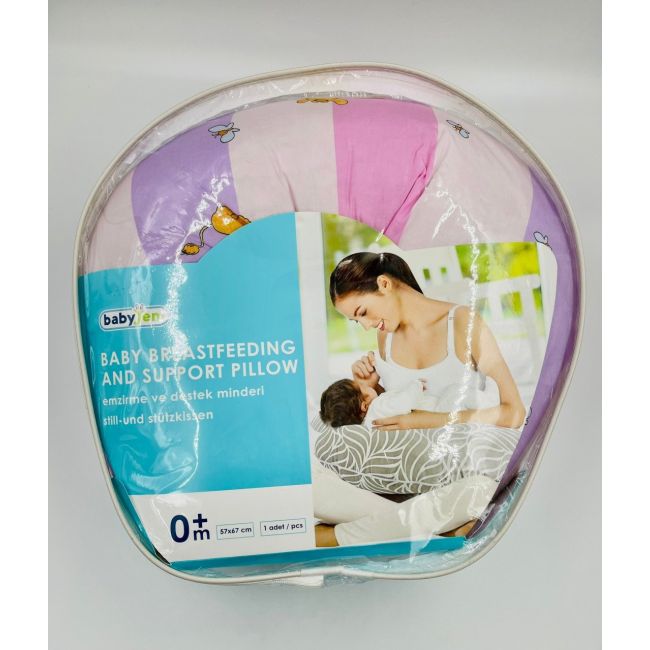 Perna pentru alaptat 2 in 1 Nursing Pillow Zoo, BabyJem (Culoare: Galben) JEMbj_082-19