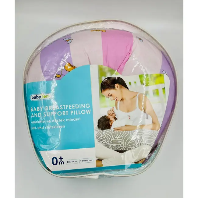 Perna pentru alaptat 2 in 1 Nursing Pillow Zoo, BabyJem (Culoare: Galben) JEMbj_082-19