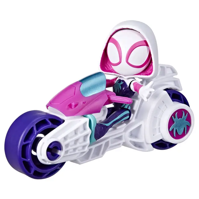 SPIDEY PRIETENII EXTRAORDINARI SET MOTOCICLETA SI FIGURINA GHOST SPIDER 10CM VIVF6777_F7461