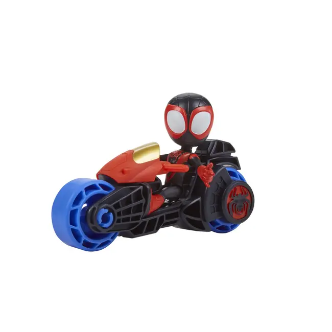 SPIDEY PRIETENII EXTRAORDINARI SET MOTOCICLETA SI FIGURINA MILES MORALES SPIDER MAN 10CM VIVF6777_F7460