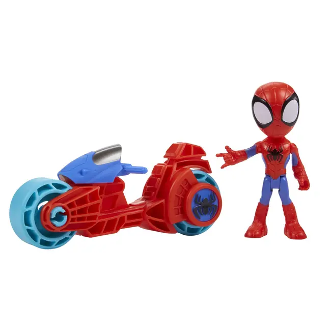 SPIDEY PRIETENII EXTRAORDINARI SET MOTOCICLETA SI FIGURINA SPIDEY 10CM VIVF6777_F7459