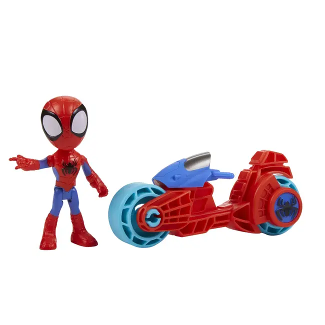 SPIDEY PRIETENII EXTRAORDINARI SET MOTOCICLETA SI FIGURINA SPIDEY 10CM VIVF6777_F7459