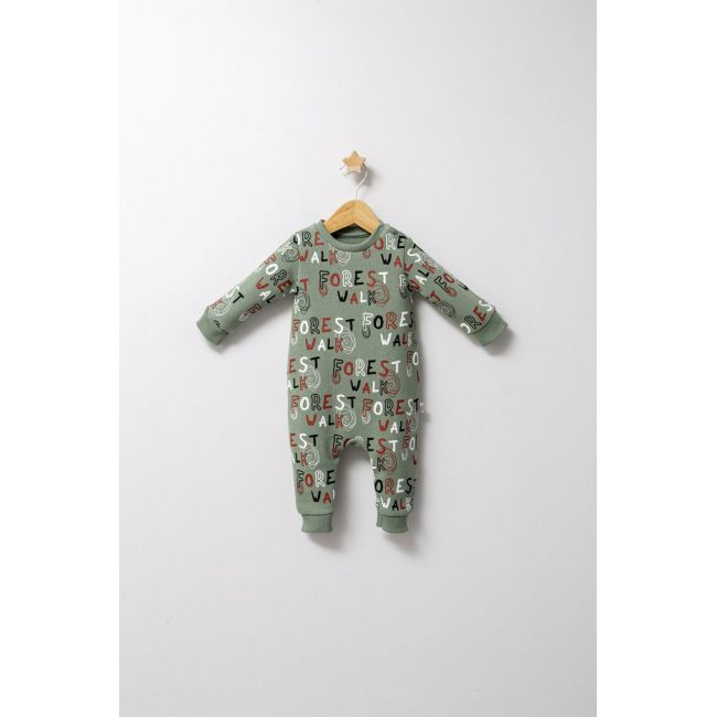 Salopeta pentru bebelusi de iarna Forest, Tongs baby, baietei (Culoare: Albastru, Marime: 6-9 luni) JEMtgs_4581_3
