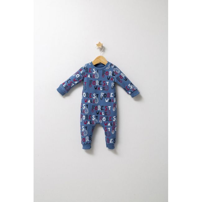 Salopeta pentru bebelusi de iarna Forest, Tongs baby, baietei (Culoare: Albastru, Marime: 6-9 luni) JEMtgs_4581_3