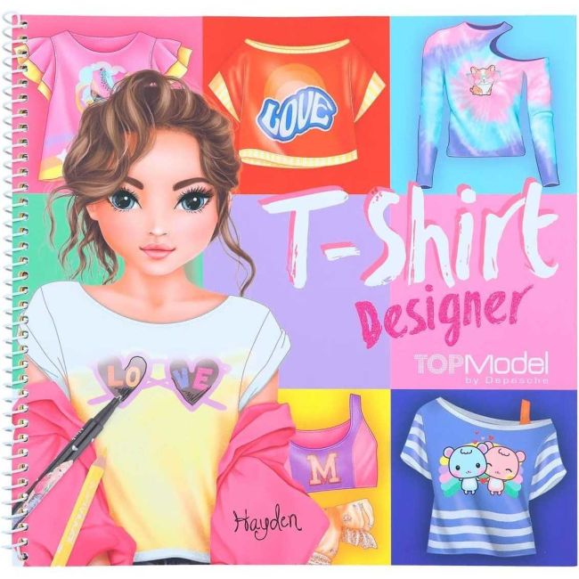 Carte de colorat TOPModel T-Shirt Designer Depesche PT12050 BBJPT12050_Initiala