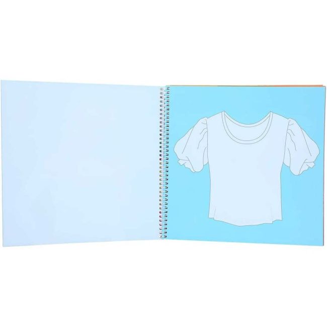 Carte de colorat TOPModel T-Shirt Designer Depesche PT12050 BBJPT12050_Initiala