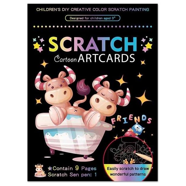 Set 9 planse razuibile Scratch ArtCards Bambinice BN047 BBJBN047_Desene Animate