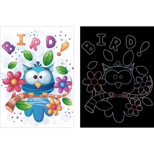 Set 9 planse razuibile Scratch ArtCards Bambinice BN047 BBJBN047_Desene Animate