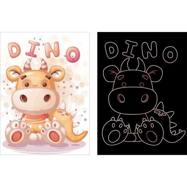 Set 9 planse razuibile Scratch ArtCards Bambinice BN047 BBJBN047_Desene Animate