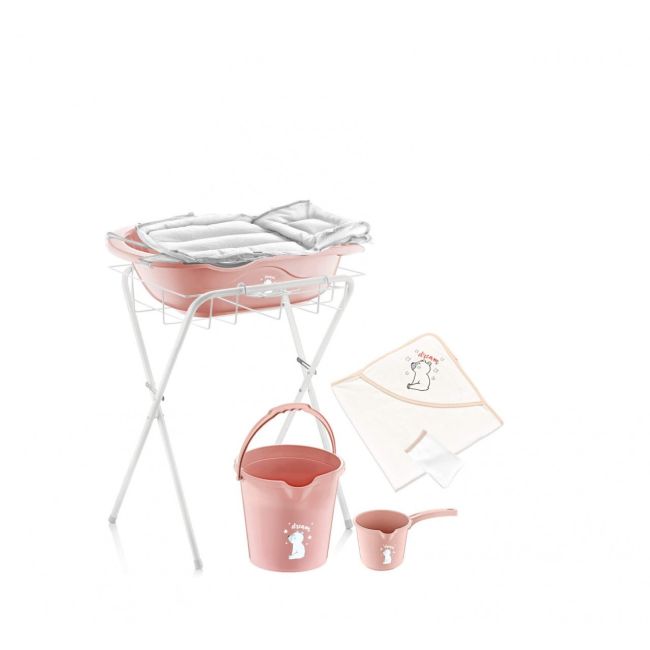 Set de baie complet pentru bebelusi cu 6 piese, BabyJem (Culoare: Bleu) JEMbj_5743