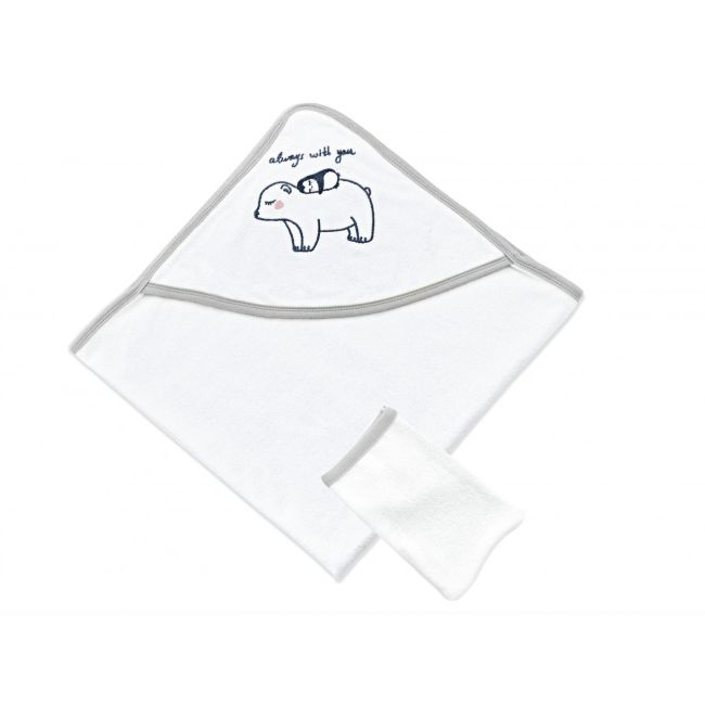 Set de baie complet pentru bebelusi cu 6 piese, BabyJem (Culoare: Bleu) JEMbj_5743