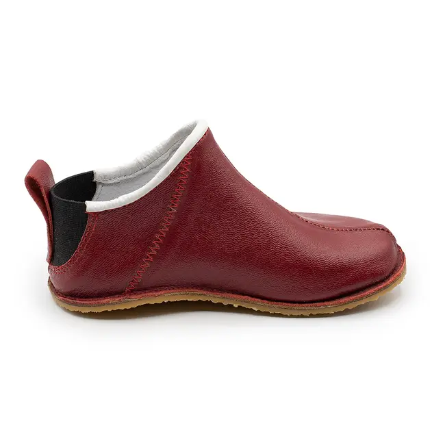 Pantofiori model Cadet BabyFox pentru exterior din piele naturala Visiniu Phonebox - FOXCDT888VSN