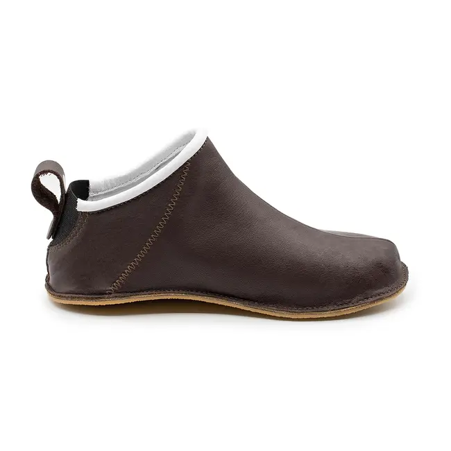 Pantofiori pentru interior Cadet din piele naturala Maro Ciocolato BabyFox - FOXCDT888CIO