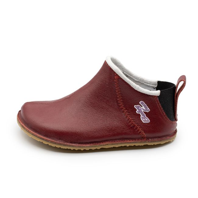 Pantofiori de interior Cadet din piele naturala Visiniu Phonebox BabyFox- FOXCDT777VSN