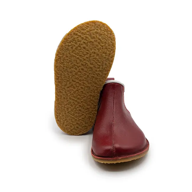 Pantofiori model Cadet BabyFox pentru exterior din piele naturala Visiniu Phonebox - FOXCDT888VSN