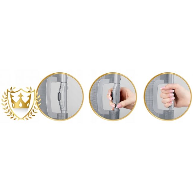 Bariera de protectie pentru scari si usi, 50-140 cm, nukido 718401 - gri edeedi718401