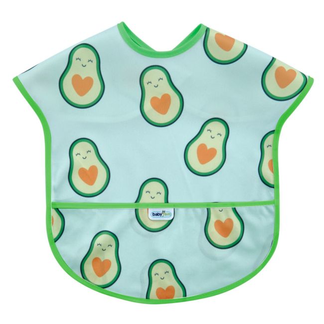 Baveta cu buzunar BLW , BabyJem, 28x41 cm (Model: Avocado) JEMbj_7883