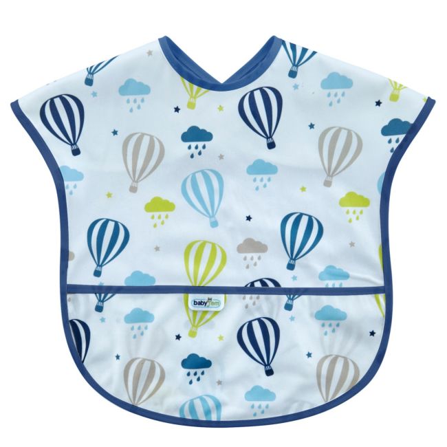 Baveta cu buzunar BLW , BabyJem, 28x41 cm (Model: Balon) JEMbj_7881