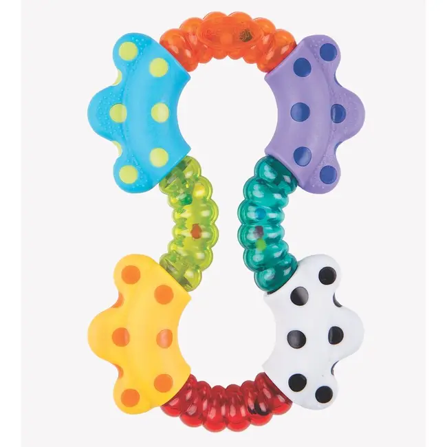 Jucarie zornaitoare, Cu diferite texturi, Dimensiune mare, Click and twist Rattle, Playgro BYN535853