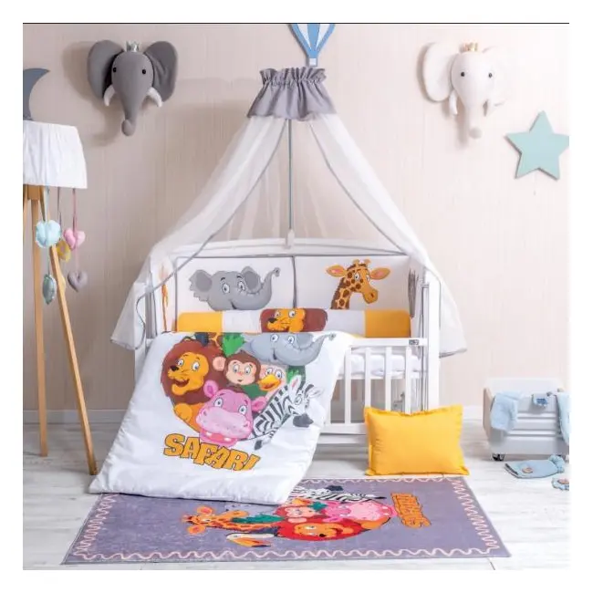 Lenjerie MyKids 10 Piese VP 348 SAFARI 120x60 cm 00086592