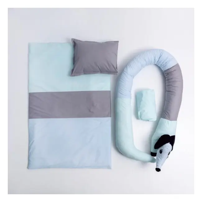 Lenjerie MyKids 6 Piese VP 330 DOG Blue 120x60 cm 00086588