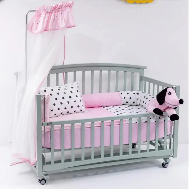 Lenjerie MyKids 6 Piese VP 331 DOG Pink 120x60 cm 00086589