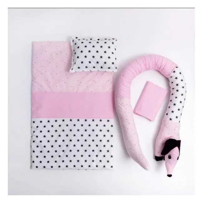 Lenjerie MyKids 6 Piese VP 331 DOG Pink 120x60 cm 00086589