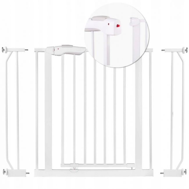 Poarta siguranta 75-105 cm nukido 718100 - alb edeedi718100