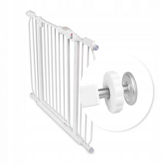 Poarta siguranta 75-105 cm nukido 718100 - alb edeedi718100
