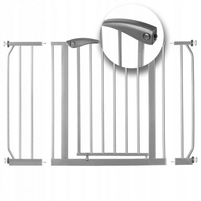 Poarta siguranta 75-115 cm nukido 718301 - gri edeedi718301