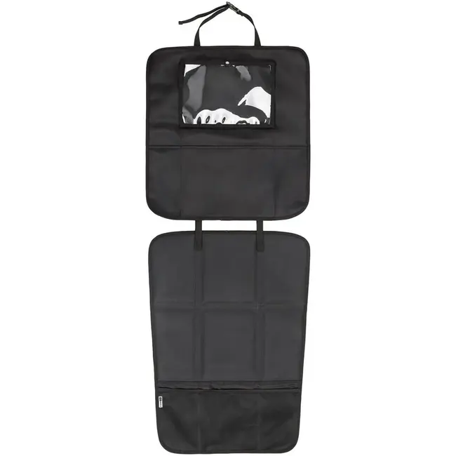 Protectie scaun auto, Bancheta si spatar, Cu organizator, 3 in 1, Dimensiune 123x48.5 cm, FreeON, Negru BYN45708