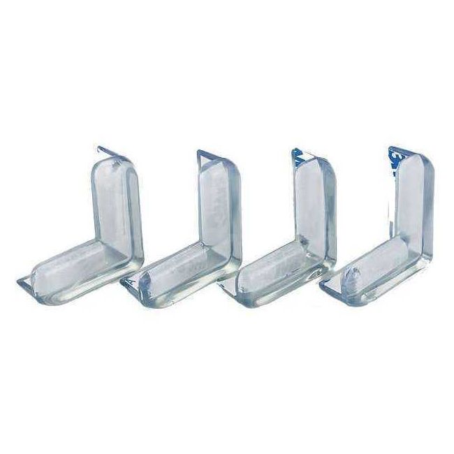Set 4 aparatori din silicon pentru colturi 4X4X*1.5 cm Iso Trade IK6821 BBJIK6821_Transparent