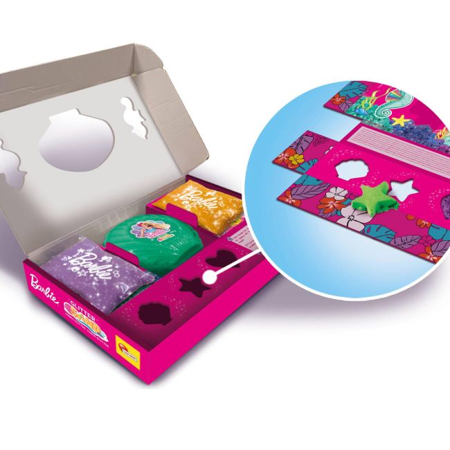 Set nisip kinetic barbie - scoica magica