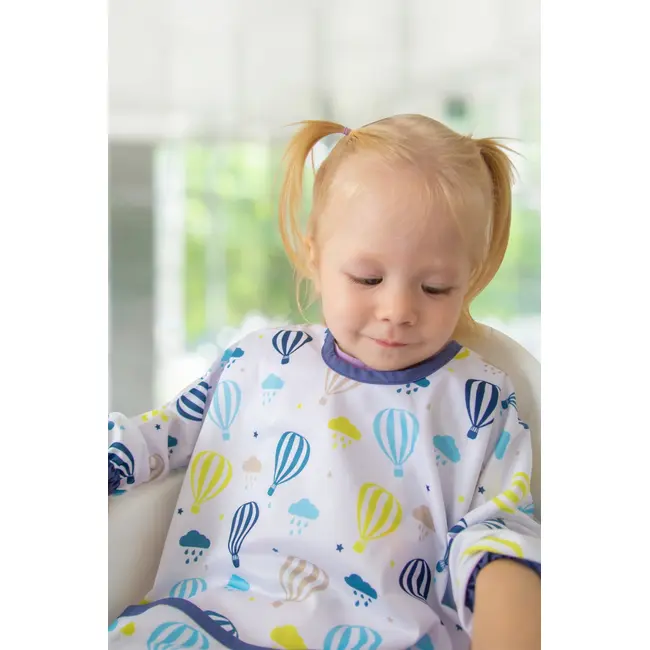 Sort cu maneci pentru activitati BLW, BabyJem, 33x74 cm (Model: Alfabet) JEMbj_7842