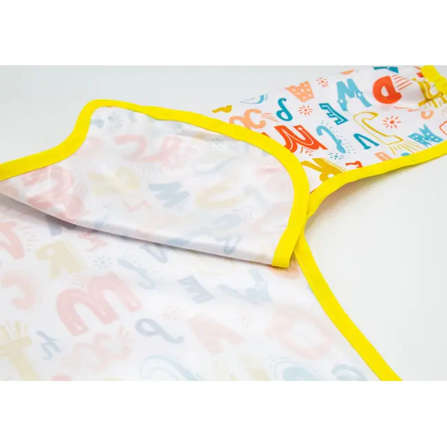Sort cu maneci pentru activitati BLW, BabyJem, 33x74 cm (Model: Alfabet) JEMbj_7842