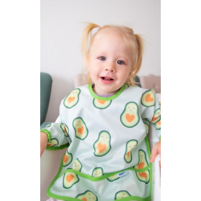 Sort cu maneci pentru activitati BLW, BabyJem, 33x74 cm (Model: Avocado) JEMbj_7843