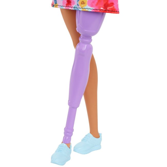 PAPUSA BARBIE FASHIONISTA CU PAR ROZ SI PICIOR PROTETIC VIVMTFBR37_HBV21