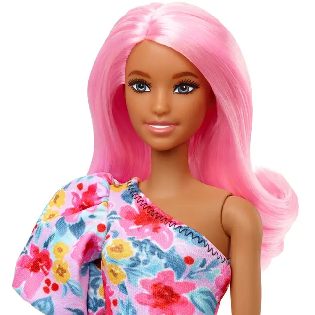 PAPUSA BARBIE FASHIONISTA CU PAR ROZ SI PICIOR PROTETIC VIVMTFBR37_HBV21