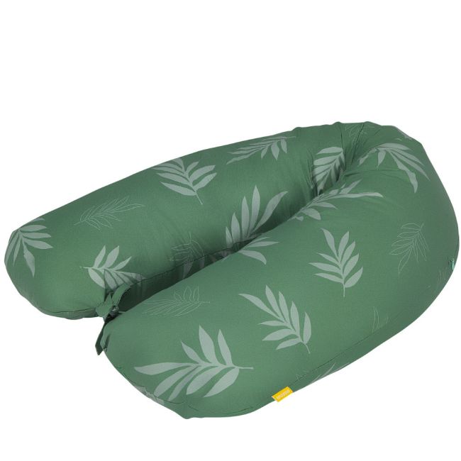 Perna pentru alaptat 2 in 1 Ammi+, Skiddou, Wild climber, Verde, ‎109 x 48 x 20 cm JEMsk_2090092