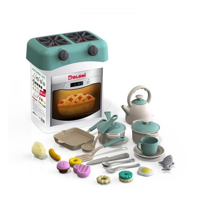 Aragaz cu accesorii pentru copii 01480/2 Turquoise 00081898