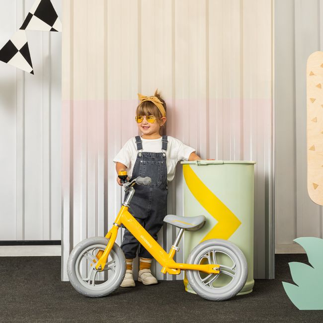 Bicicleta fara pedale Nils, Skiddou, Galben JEMsk_2030013