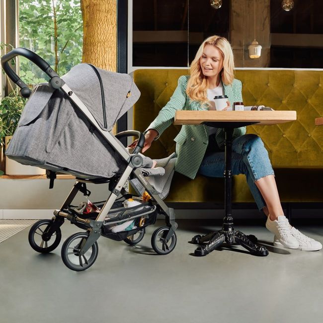 Carucior sport pliabil Skiddou Mell Normandic dream, ultracompact pentru calatorii, Gri deschis JEMsk_2020062
