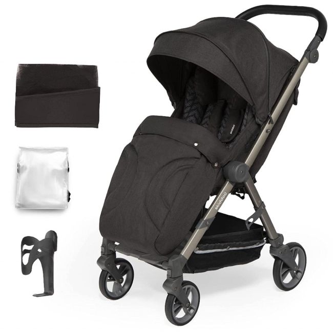 Carucior sport pliabil Skiddou Mell Onyx, ultracompact pentru calatorii, Negru JEMsk_2020061