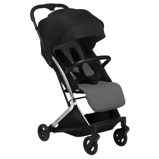 Carucior sport pliabil Skiddou Mikkeli Onyx, ultracompact pentru calatorii, Negru JEMsk_2020121