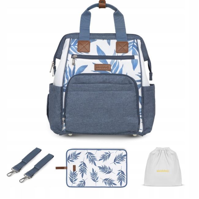Rucsac multifunctional mamici Astrid, Skiddou, Denim, Bleumarin JEMsk_2080014
