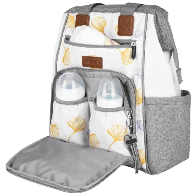 Rucsac multifunctional mamici Astrid, Skiddou, Vanilla delight, Galben JEMsk_2080016
