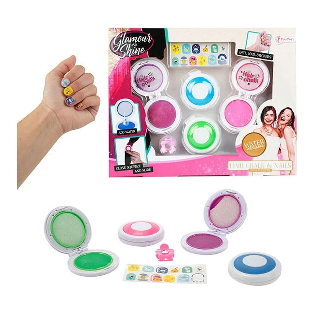Set creta par 4 culori cu suport inclus Glamour Shine Toi-Toys TT45745A BBJTT45745A_Initiala