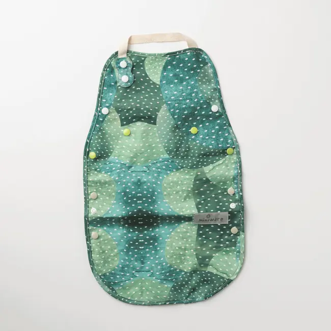 Baveta bebelusi 2 in 1 Miniware Catch & Cover, Prickly Pear JEMmw_CCPP